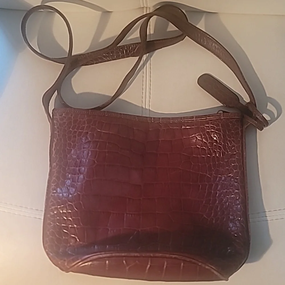 CARLOS FALCHI Embossed Leather Bag